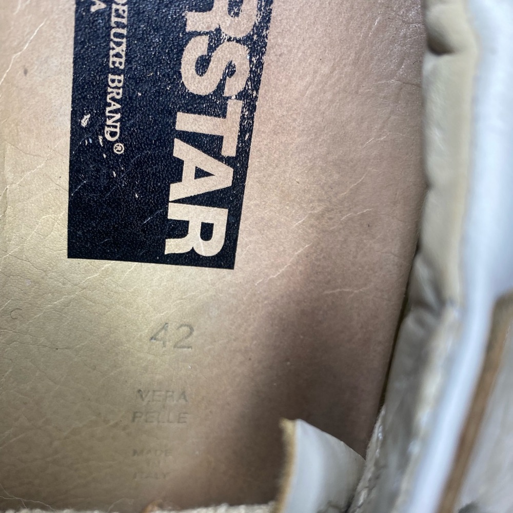 GOLDEN GOOSE LIMITED EDITION BLACK STAR SUPERSTAR SNEAKERS men size 9 - Picture 15 of 15